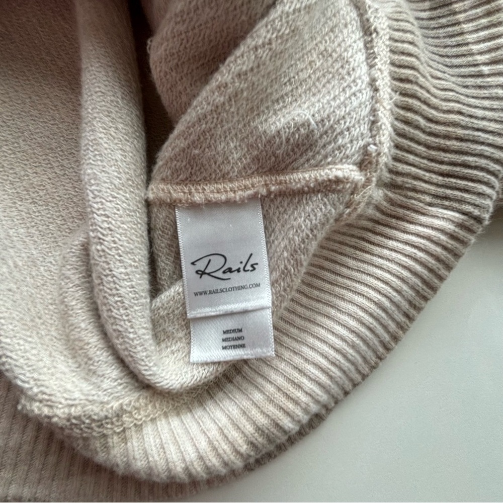 Rails Cream and Tan Camouflage Crew Neck Sweater - Picture 9 of 11